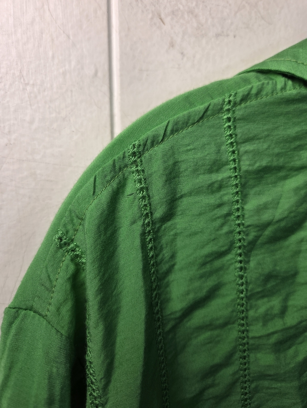 Jason Wu Green Short Sleeve Button Down Size Medium - Picture 8 of 15